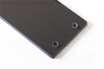 Grey Holes Drilled Safety Corner 3mm Glass Panel Light Switch