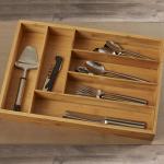 Hard Bamboo Silverware Drawer Organizer High Temperature Of Than 200 Degree