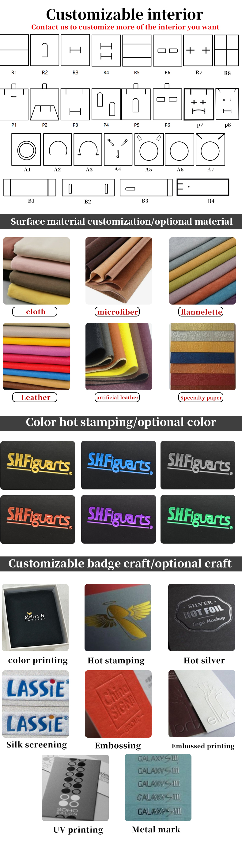 Soft Velvet Lining Wooden Jewelry Display Plate Single Slot For Ear Ring Pendant