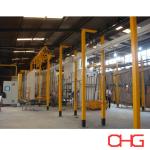 Customized Automatic Powder Coating Line Equipment With PVC Spray Booth