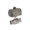 Buy cheap Stainless Steel 304 Tri Clamp Connection Sanitary Food Safe Pneumatic Actuator Ball Valve from wholesalers