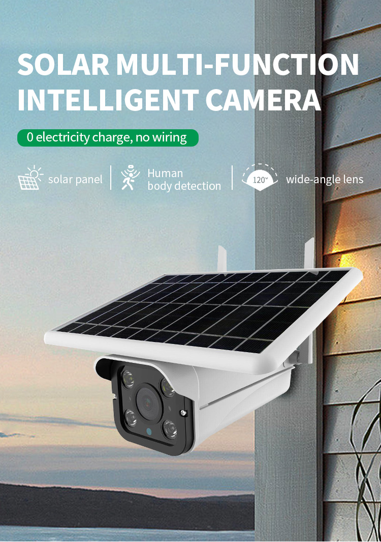 Tuya WiFi Outdoor Security Wireless Solar Camera Waterproof 3W 7W
