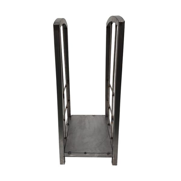 Sliver Standing Indoor Stainless Steel Firewood Rack/Fireplace Parts/Stove