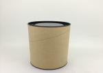 Anti - Rust Paper Tube Packaging With Metal Lid / Tea Tin Paper Cylinder