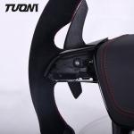 Alcantara Leather High Matte Carbon Fiber Steering Wheel For Audi Rs 6 C8