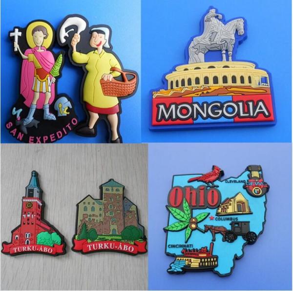 Buy cheap Custom Turku, Mongolia,Ohio and San Expedito Landscape 3D Soft PVC Fridge Magnet For Travel Souvenir Gift from wholesalers