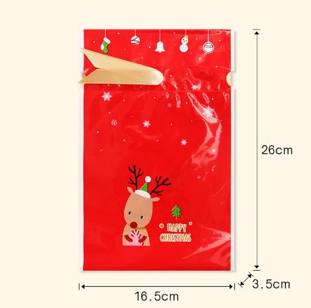 Buy cheap Hot Sale Best Wishes Christmas Candy Bags Plastic Gift Bags Treat Bag from wholesalers