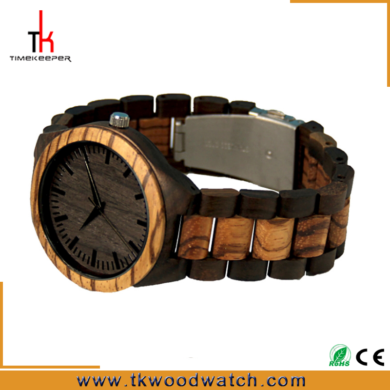 Hot selling oem japan movement Fashion design mens all wood china watch