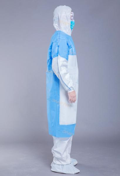 Buy cheap 100g Sleeve And Chest Reinforced Surgical Disposable Gowns from wholesalers