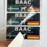 Buy cheap Colorful 60mm 30mm Coated Paper Sticker 3m PU Dome Labels from wholesalers