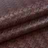 Buy cheap 0.6mm Embossed Packaging Leather Faux Knitted PVC Leather Big Mat Weave from wholesalers