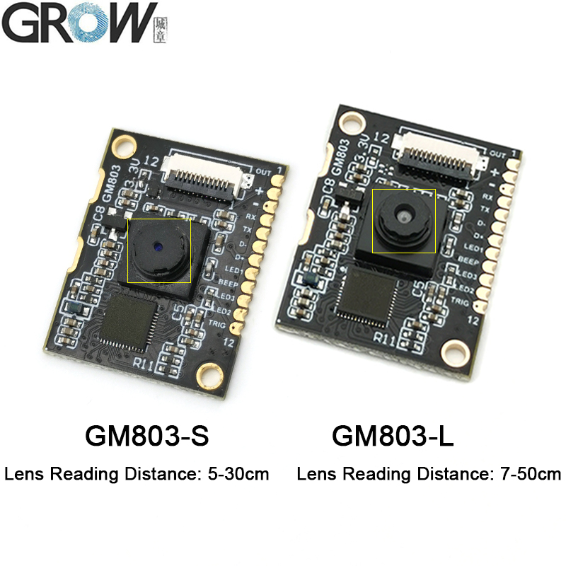 Grow GM803 Series DC3.3V USB/Ttl232 Barcode Scanner 1d/2D Qr Bar Code Reader