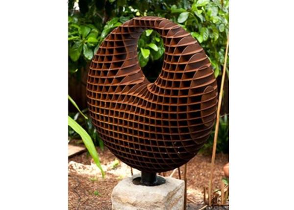 Buy cheap Honeycomb Decoration Corten Steel Sculpture , Rusted Metal Garden Sculptures from wholesalers