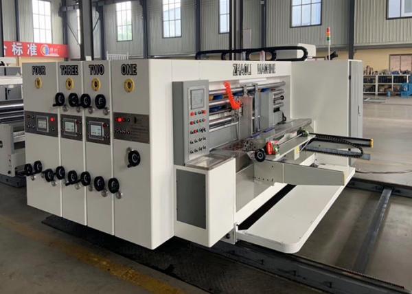 CE Certification Flexo Printer Slotter Machine / Corrugated Carton Box Packing