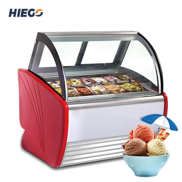 Buy cheap Baked Pastry Ice Cream Cone Display Case Stand Alone R404a Commercial Ice Cream Cabinet from wholesalers