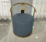 75cm Height Stainless Steel Frame 150kg 1 Seater Iron Sofa