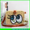 Buy cheap LDTT-013 big eyes rattan handbag fashion paper straw cosmetic shoulder bags from wholesalers