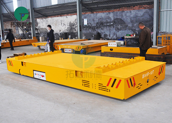 25 Ton Battery Operated Transport Cart For Steel Mold Handling From One Bay To Another