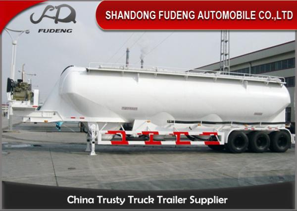 Buy cheap Vertical Type Three Axles Bulk Powder Semi Tanker Trailer , Dry Van Trailer With Blower from wholesalers