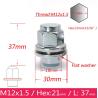 Buy cheap Toyota / Lexus Silver Wheel Lug Nuts M12x1.5 Conical With Washer Fit from wholesalers