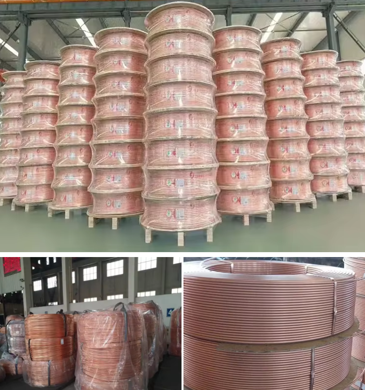 3/8" 9.52mm x0.5mmx15m Copper Tube Pancake Coil Perfect for Air Conditioners or Refrigeration in HVAC Systems