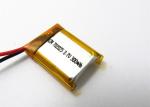 Deep Cycle 702025 Flat Lithium Polymer Battery 300mah Lipo Battery For GPS
