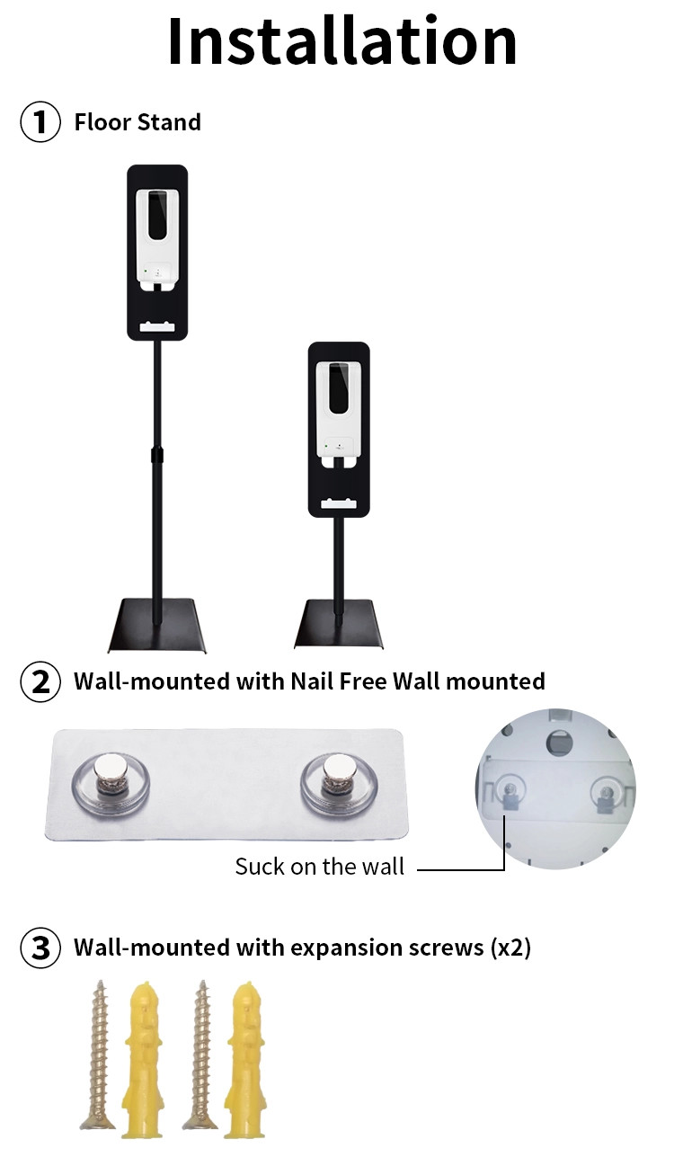 Alcohol Gel Sensor 1000ml Hand Sanitizer Machine