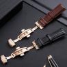 Buy cheap 2020 Leather Fish Pattern Leather Band Soft Double Press Butterfly Buckle Strap Metal Buckle Pin Buckle 16mm18mm20mm22mm from wholesalers