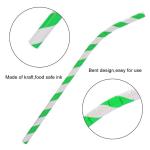 Food Grade Kraft Paper Drinking Straws 7.87 Inches Long Eco Friendly FDA