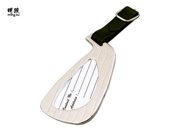 Buy cheap Small Durable Luggage Label Tags , Cool Id Luggage Tags With PU Leather Strap from wholesalers