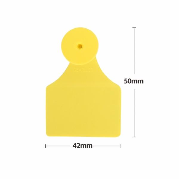 Buy cheap Waterproof Livestock Ear Tag for Cattle and Pig Identification in Yellow from wholesalers