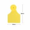 Buy cheap Waterproof Livestock Ear Tag for Cattle and Pig Identification in Yellow from wholesalers