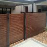 Buy cheap Horizontal 6082 T6 Aluminum Square Profile Wood Grain Slat Fencing Panel For Home Garden from wholesalers