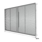 P7.8-7.82mm Advertising Transparent LED Display Panel Glass Window TV Curtain
