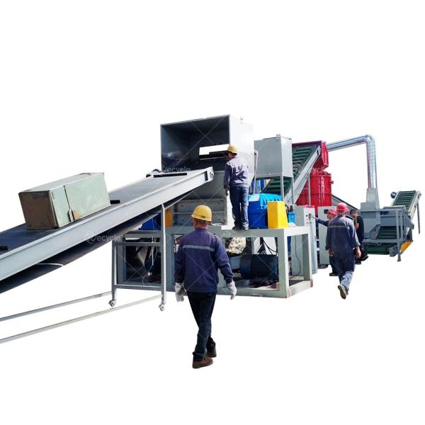 25-100units/H Fridge Recycling Machine / Home Appliance Refrigerator Dismantling