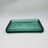 Buy cheap 6pcs Glass Bathroom Accessories Set Aqua With Vintage Floral Debossed from wholesalers