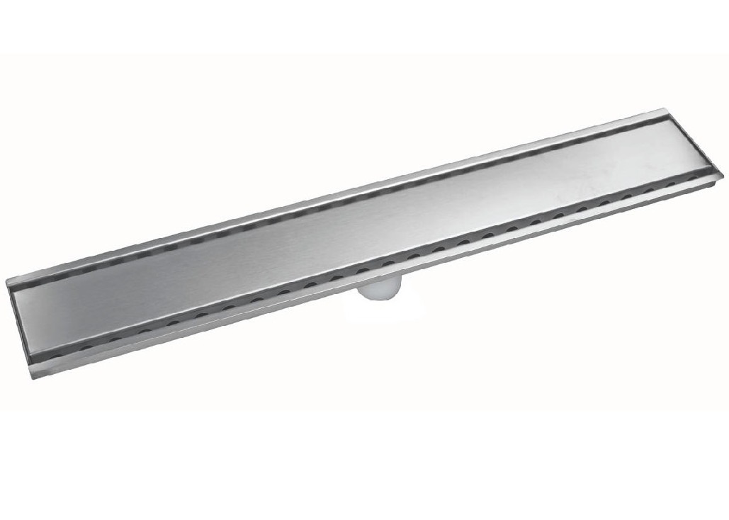 SUS304 Stainless Steel Wetroom Shower Drain Channel Trap Linear Channel Drain Long Rectangular Bathroom Floor Drain