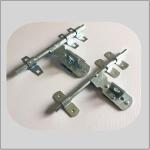 Nickel Plated Lockable Door Bolt , External Door Latch White Zinc Surface Polish