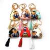 Buy cheap Cute Handmade Sliver Plated 2cm Coin Purse Wallet Keychain Glitter Leather from wholesalers