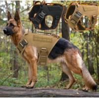 Buy cheap Plastic Tactical Dog Harness For Hiking Training Brown product