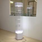 Rotary Acrylic Display Showcase / Acrylic Display Rack Practical For Mobile