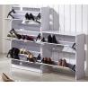 Buy cheap For European large shoes mirrored wooden shoe cabinet QH01901 from wholesalers