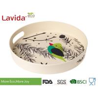 Buy cheap FDA LFGB Standards Bamboo Fiber Tray Stylish Design High Temperature Tolerance product
