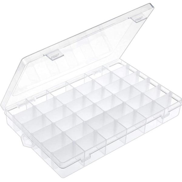 Buy cheap 36 Grids Clear Plastic Organizer Box For Storage Jewelry from wholesalers