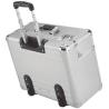 Buy cheap 4 Wheels Aluminium Trolley Case , Large Aluminum Tool Box 450X330X150mm from wholesalers