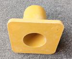 Yellow FRP Fiberglass SMC Handrail Base FRP Tube Construction Base Accessaries