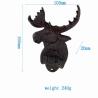 Buy cheap Home Decor Deer Head Brown Rust Cast Iron Bottle Opener from wholesalers