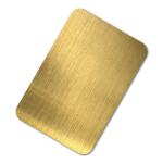 JIS PVD Gold Plated Brushed Stainless Steel Sheet 2mm 304 Hairline Stainless