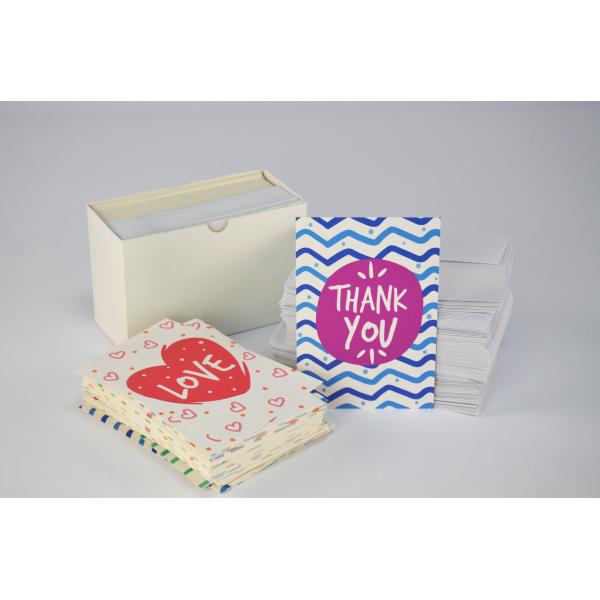 Festival Small Thank You Message Card CMYK Color Snow Christmas Greeting Postcard