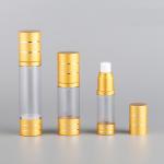 Frosted Golden Airless Spray Pump Bottle 15ml 30ml 50ml Plastic Purple Airless